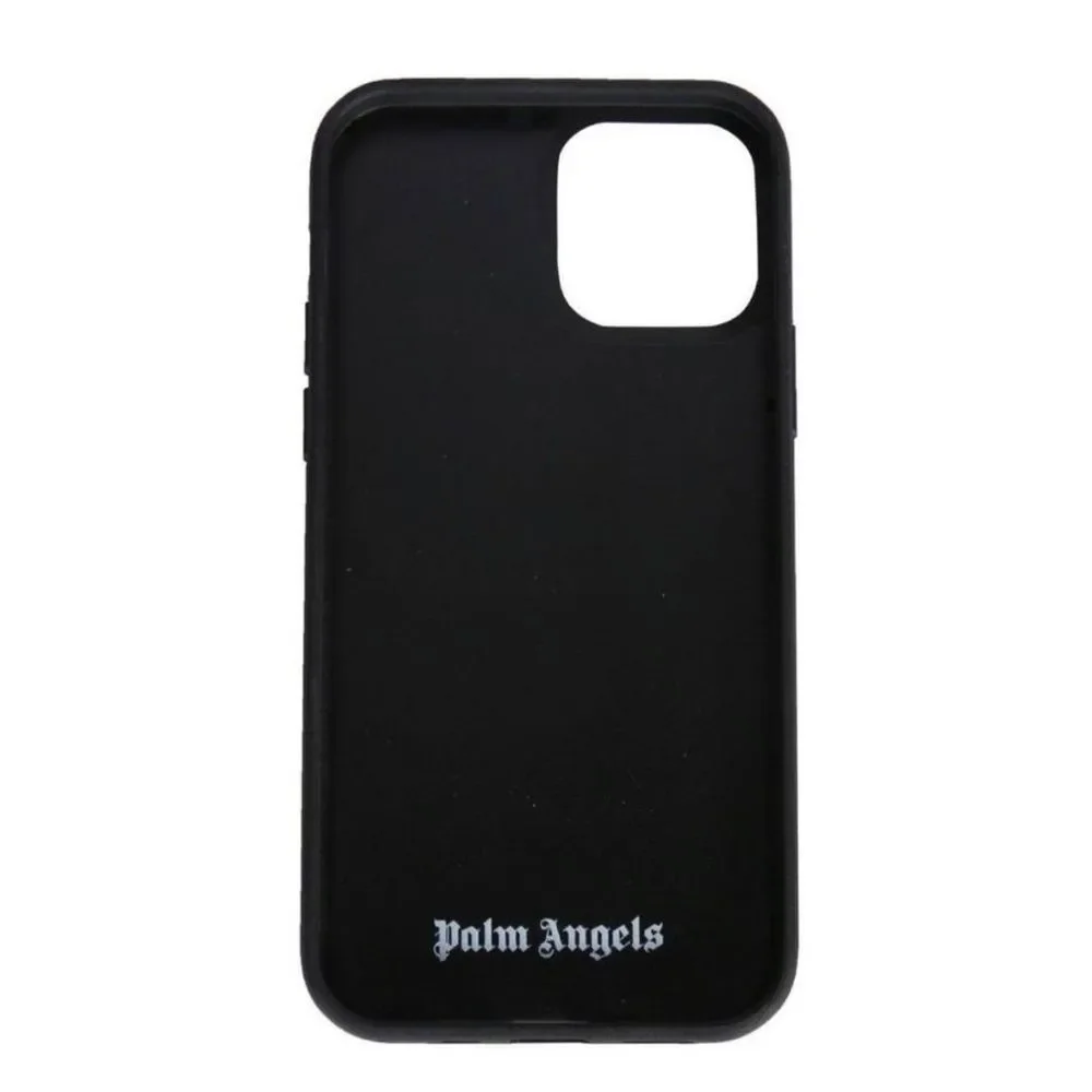 Palm Angels Logo Print iPhone 12 Case Orange Green